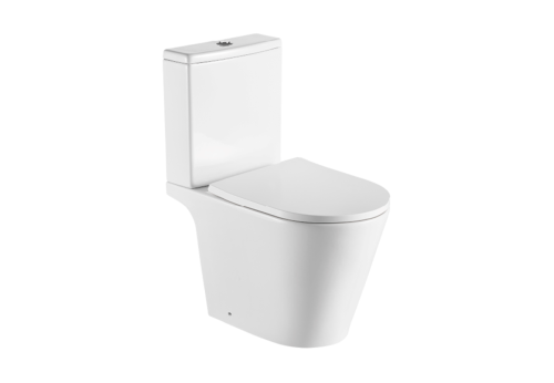 Унитаз напольный с бачком Aquatek БЕТТА AQ1363B-00 белый с сиденьем микролифт безободковый каскадный смыв